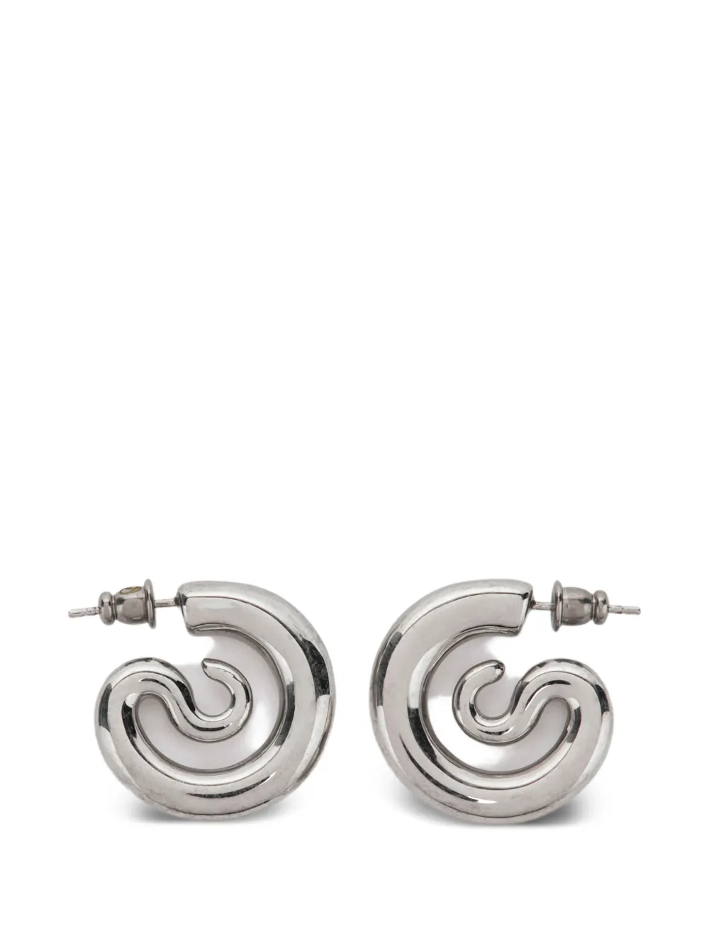 Panconesi Serpent hoop earrings - Silver