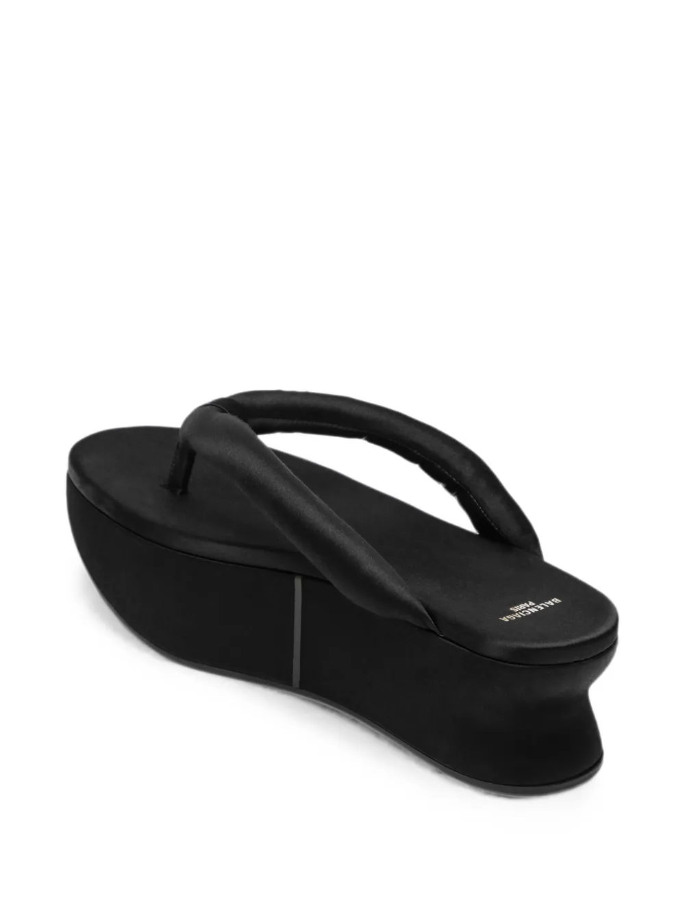 Balenciaga Sandali Gaeta imbottiti con zeppa - Nero