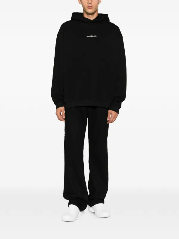 Maison Margiela ロゴ パーカー | ブラック | FARFETCH JP
