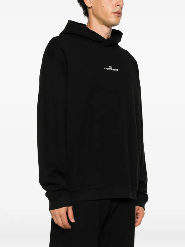 Maison Margiela ロゴ パーカー | ブラック | FARFETCH JP