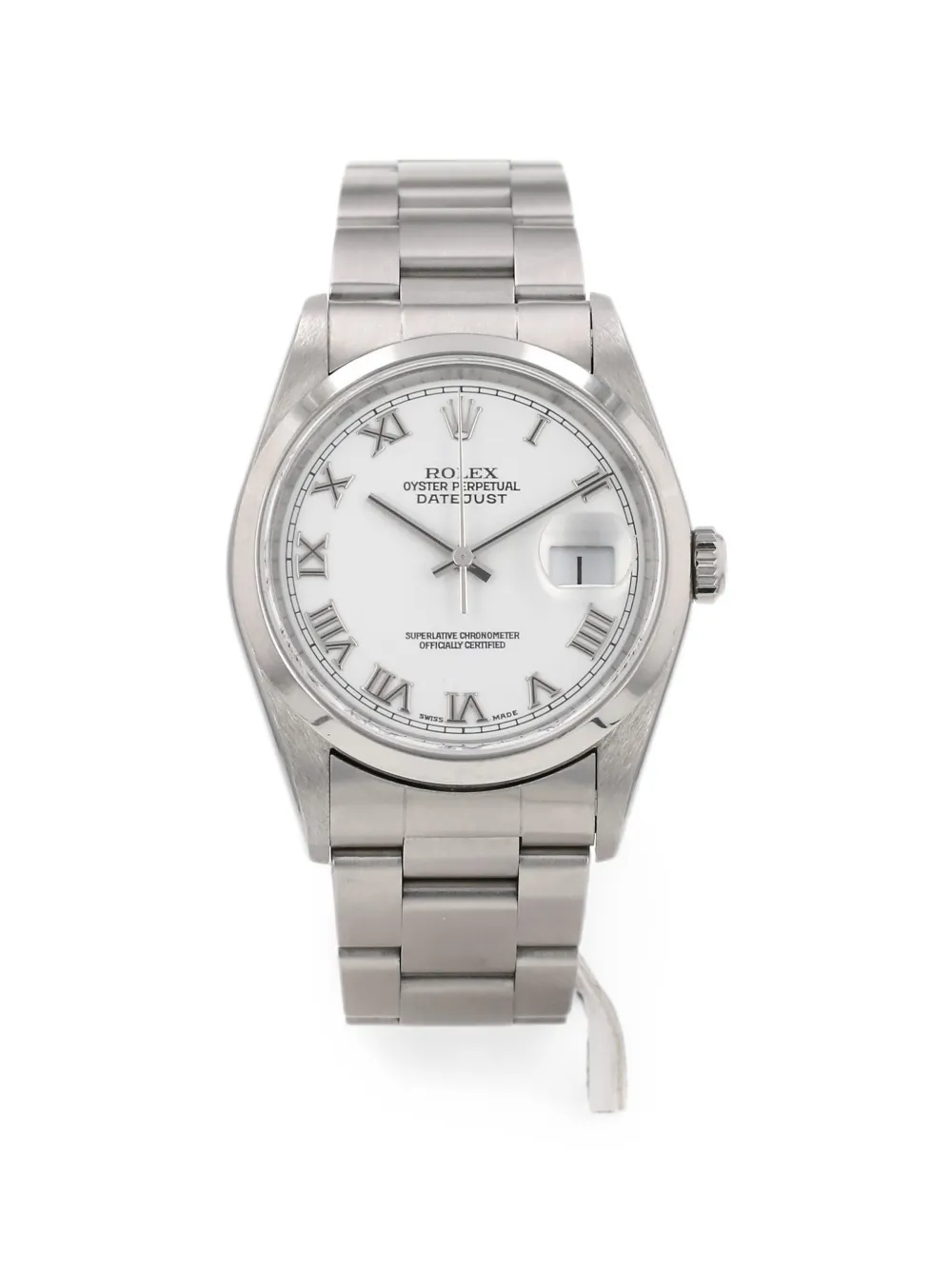 Rolex 2001 데이트저스트 36mm 시계 | 화이트 | Image 1