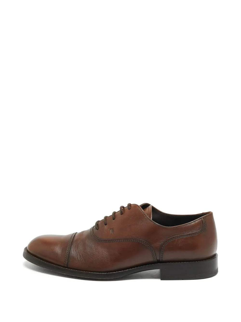 Tod's Vintage cap-toe Derby shoes - Braun