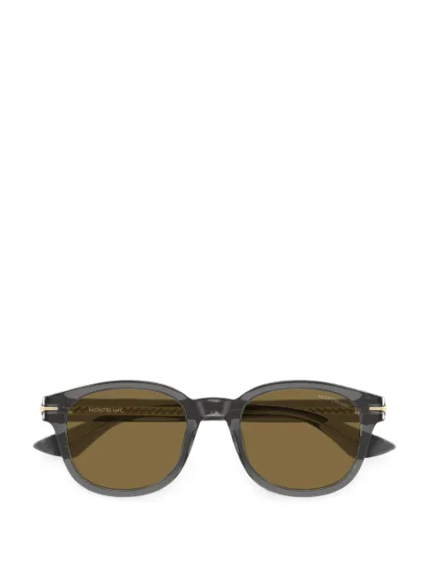 Montblanc geometric-frame sunglasses