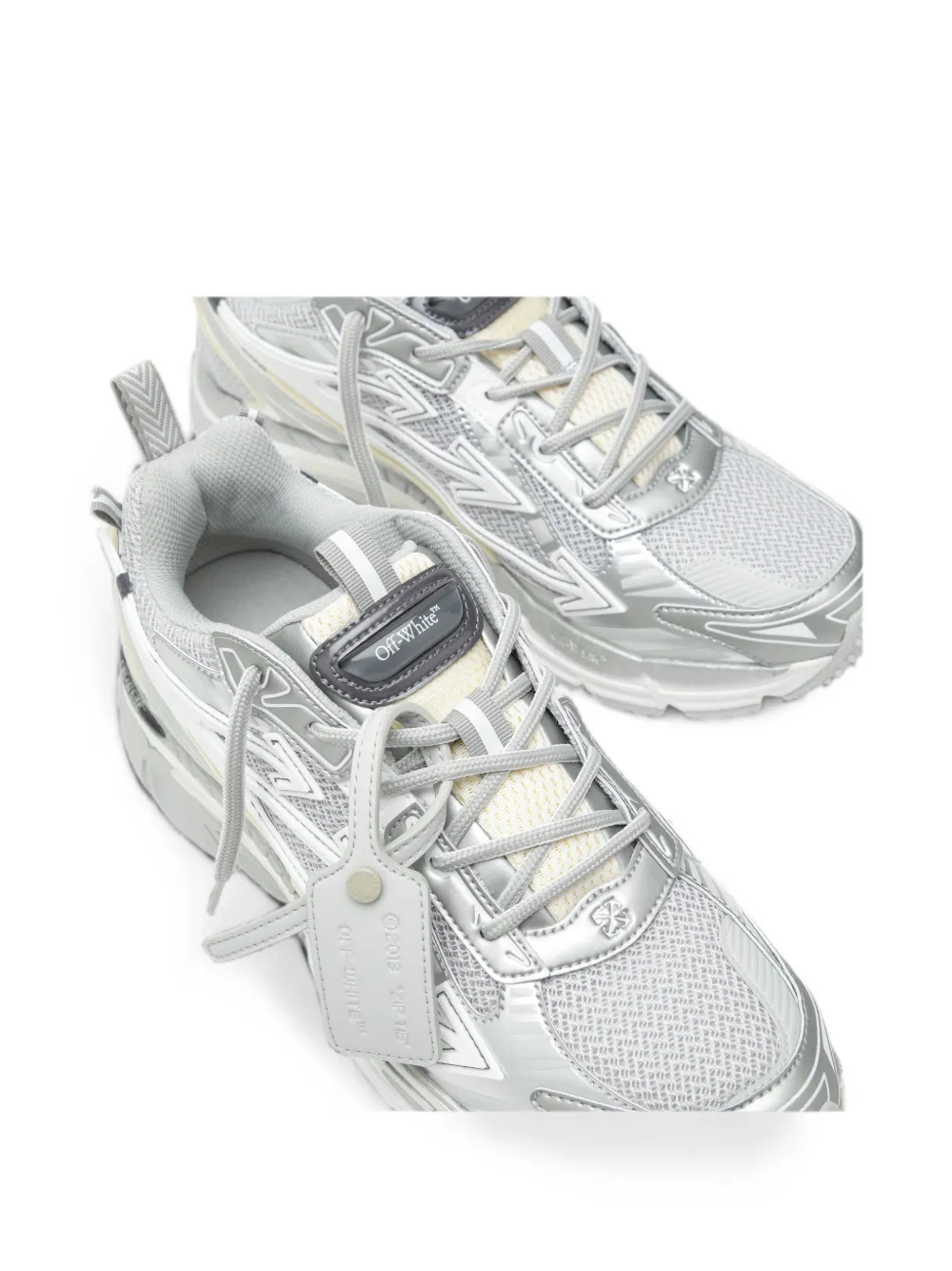 Off-White Sneakers met Arrows-patch en vlakken Grijs