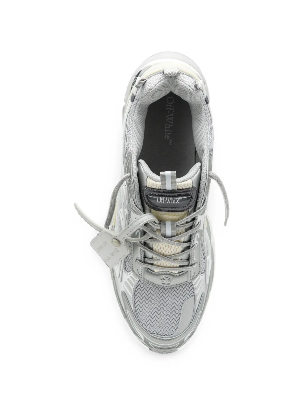 Off-White Sneakers met Arrows-patch en vlakken Grijs