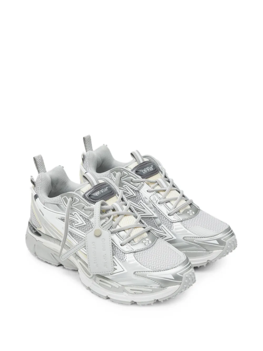 Off-White Sneakers met Arrows-patch en vlakken Grijs