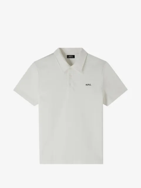 A.P.C. logo-embroidered polo shirt