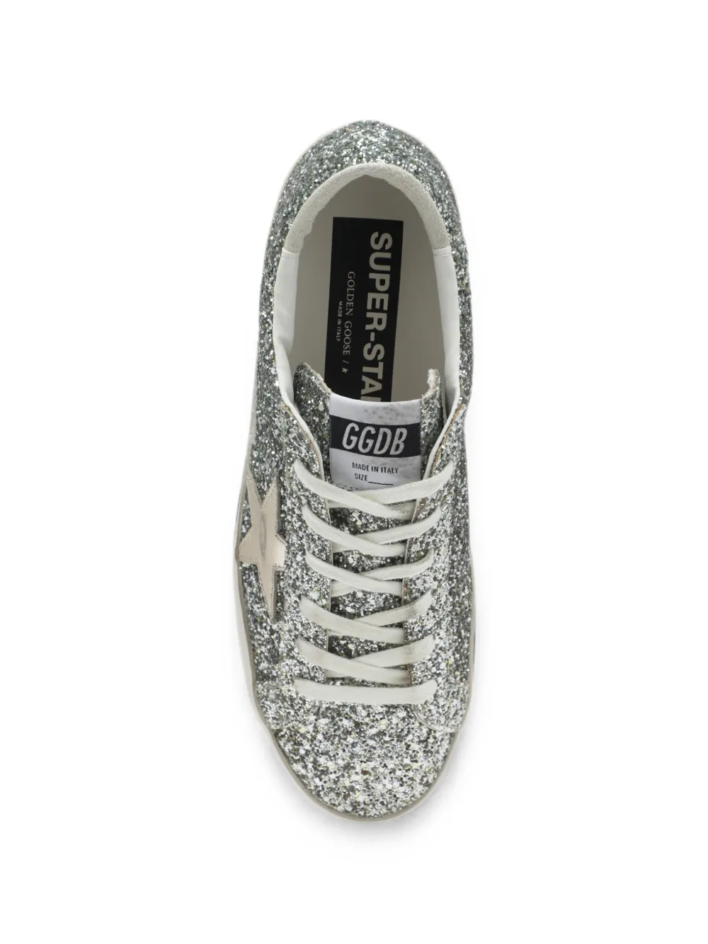 Golden Goose glitter-effect sneakers Zilver
