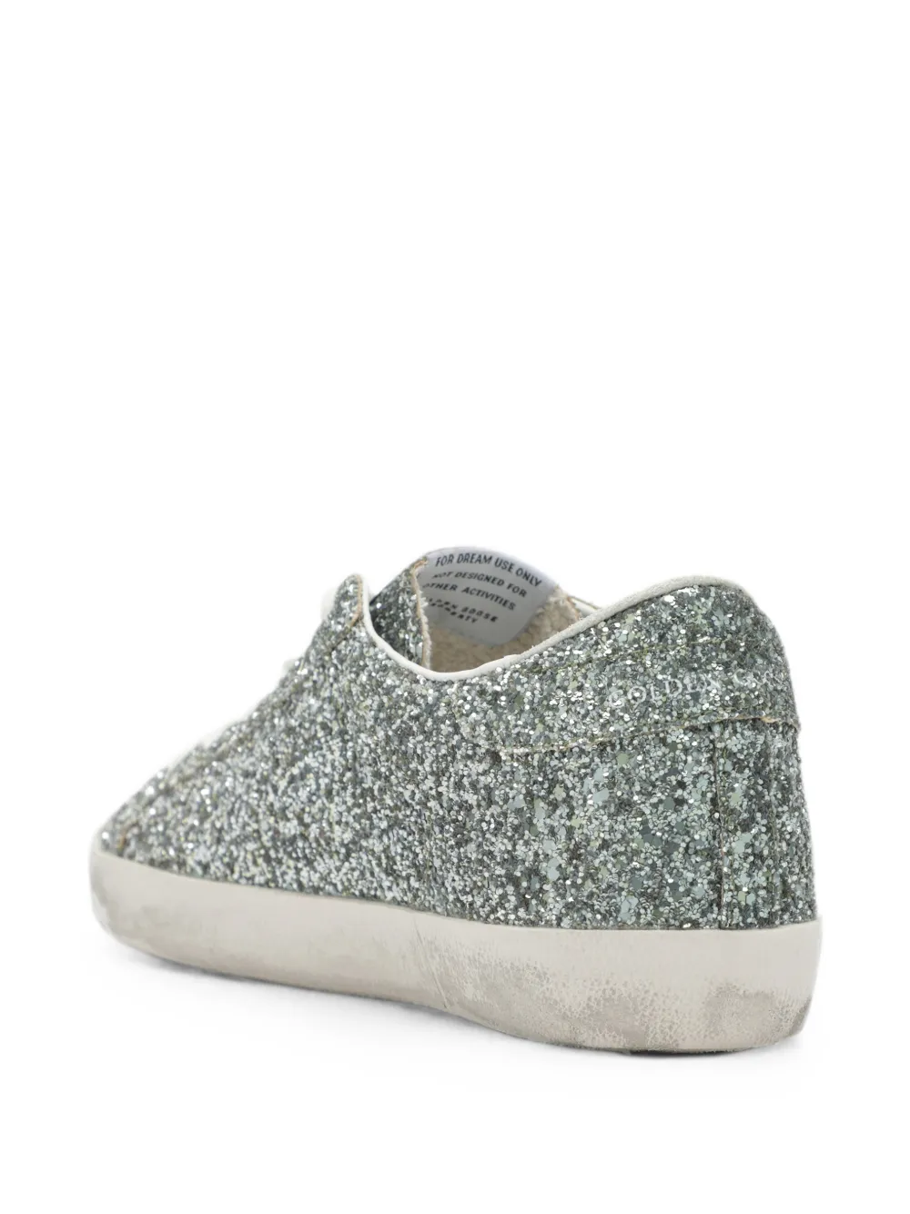 Golden Goose glitter-effect sneakers Zilver