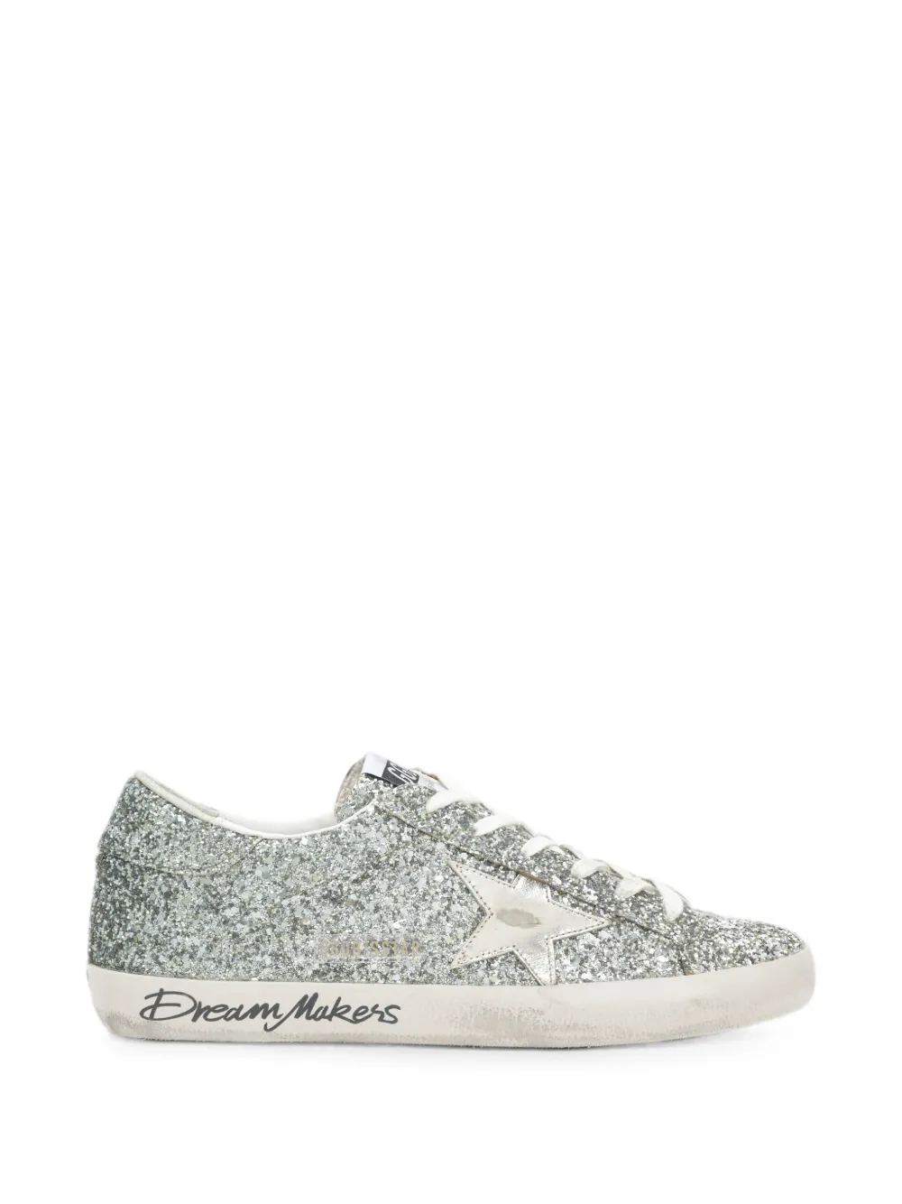 Golden Goose Sneakers mit Glitter-Optik - Silber