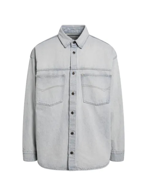 Balenciaga chest-pocket denim shirt