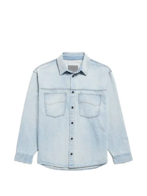 Balenciaga chest-pocket denim shirt