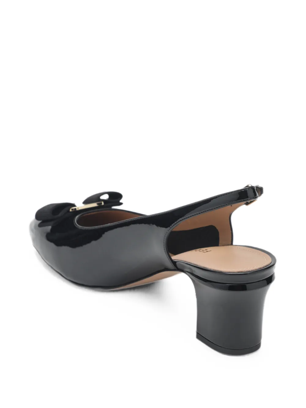 Ferragamo Vara bow slingback pumps Zwart