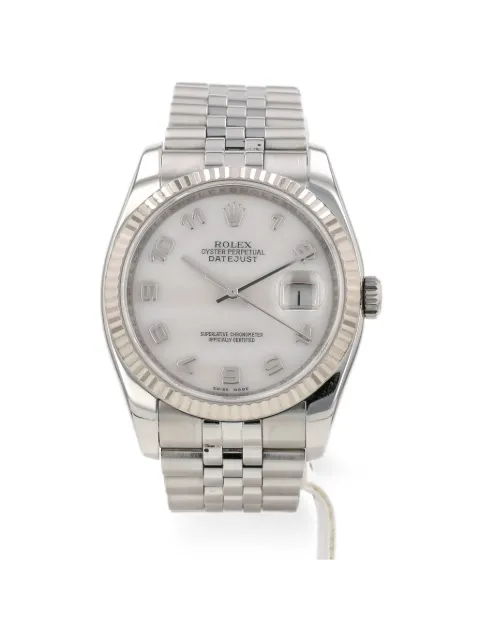 Rolex Datejust fluted bezel 36mm watch