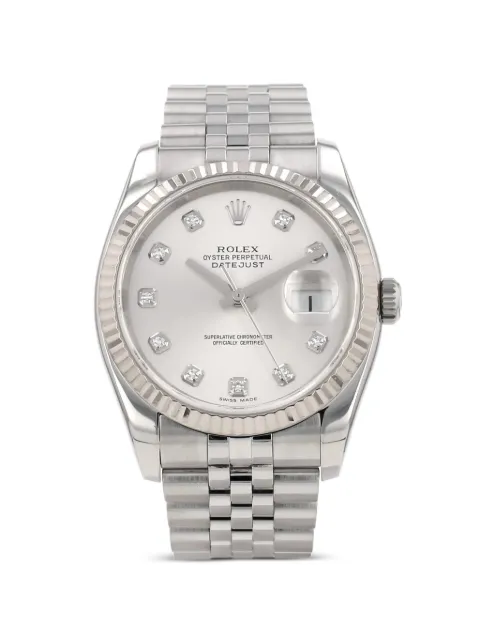 Rolex 2005 데이트저스트 플루티드 베젤 36mm 시계