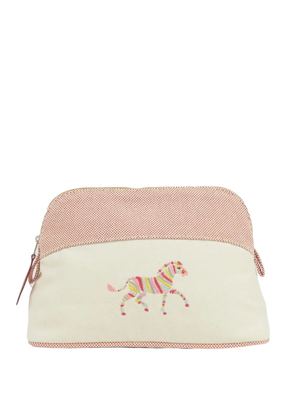 Hermès Pre-Owned 2010 Toile Bolide Rainbow Zebra PM pouch - Rosa