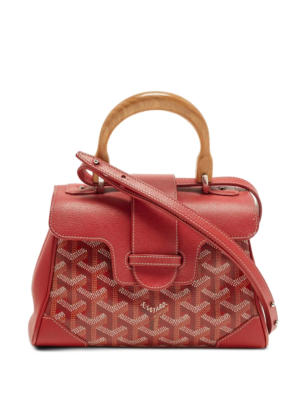 Goyard Pre-Owned 2019 Saigon Mini Goyardine tote bag - Rosso