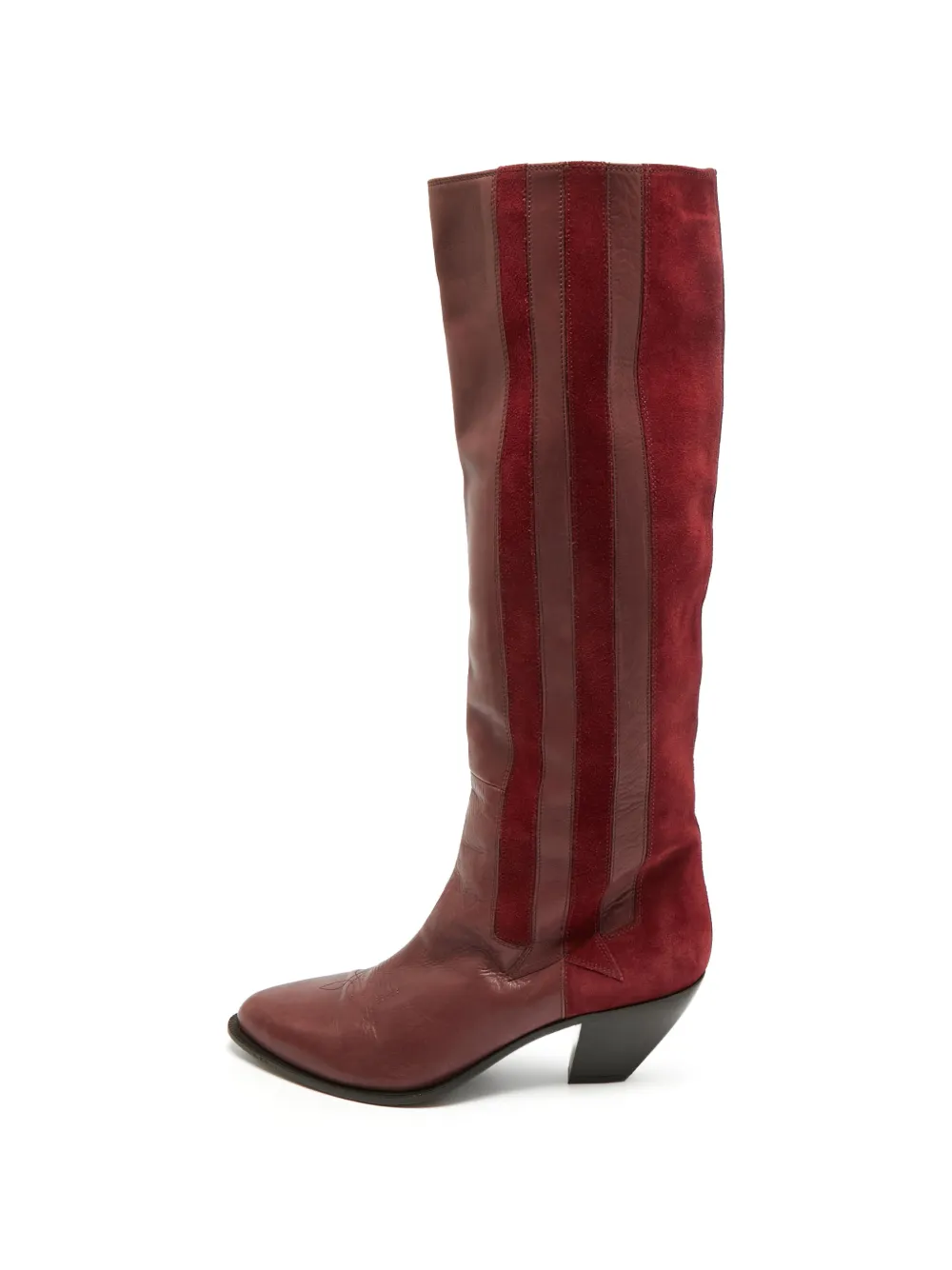 Golden Goose pointed-toe knee-length boots - Rot