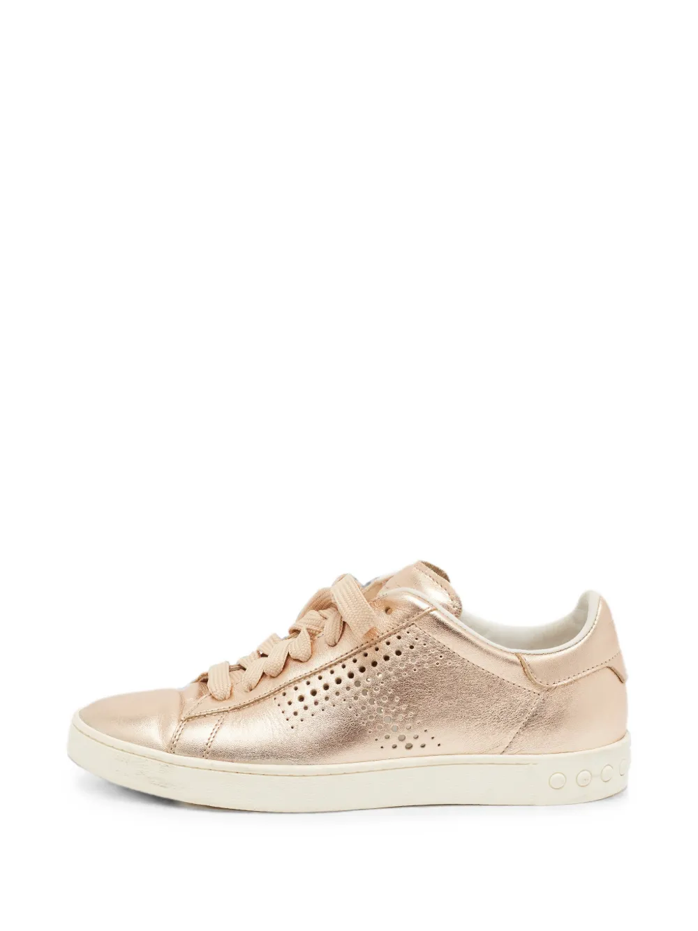 Tod's Vintage leather sneakers - Gold