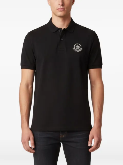 Moncler Vintage logo-appliqué piqué polo shirt