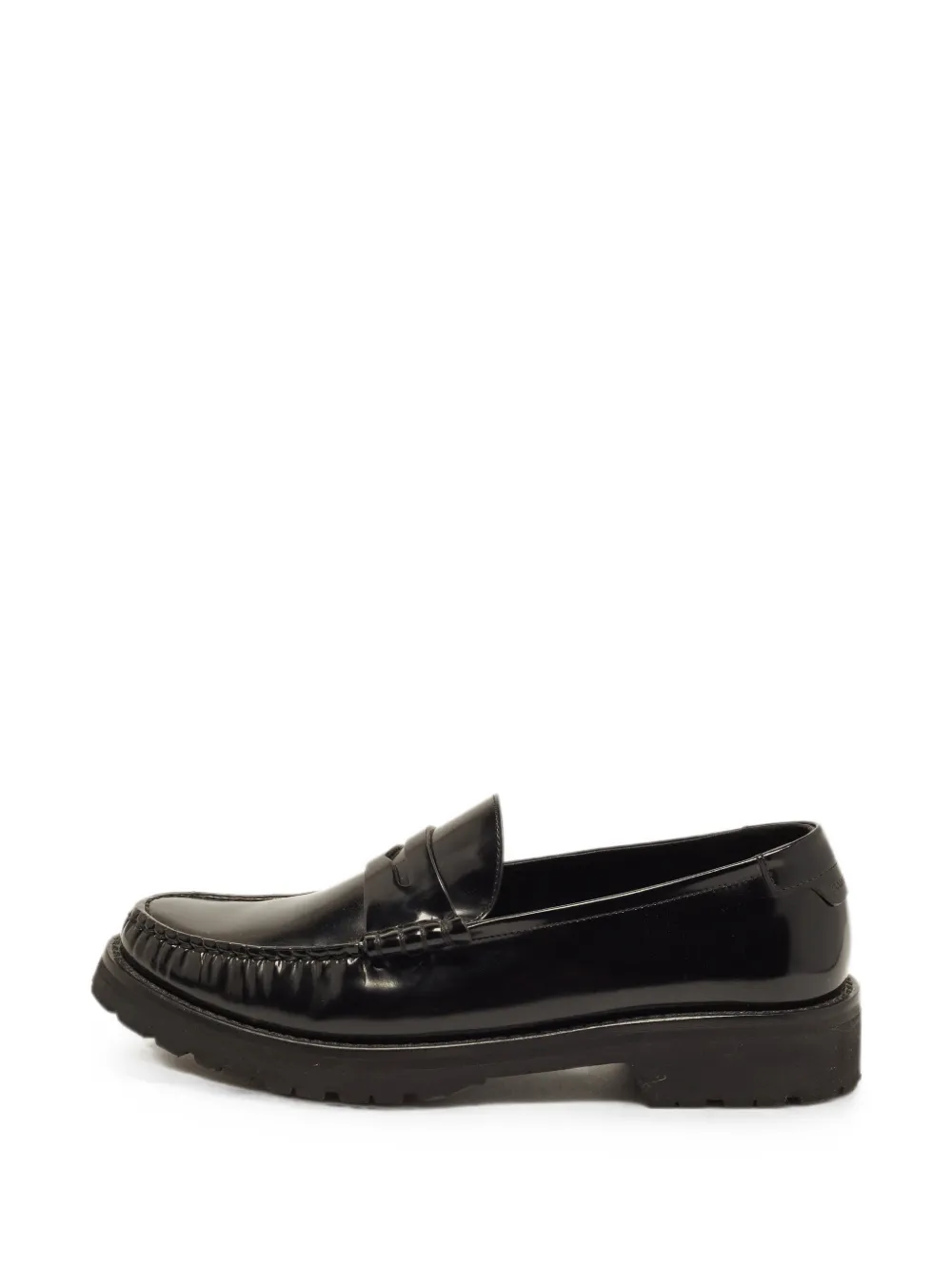 Saint Laurent Pre-Owned Le Penny leather loafers - Nero