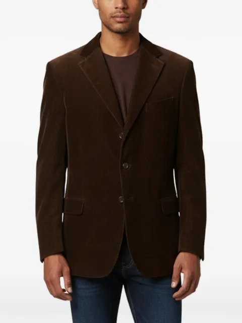 Zegna corduroy single-breasted blazer
