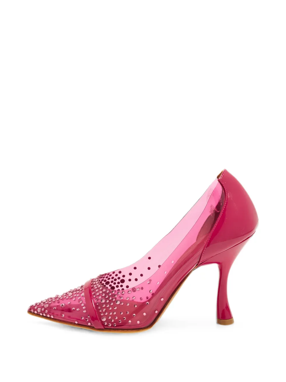 Malone Souliers Joan crystal-embellished pumps - Rosa