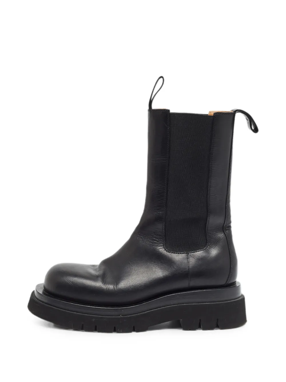 Bottega Veneta Pre-Owned Lug leather mid-calf boots - Schwarz