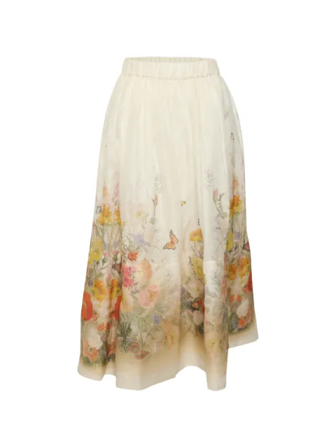 ZIMMERMANN Tranquillity floral-print skirt