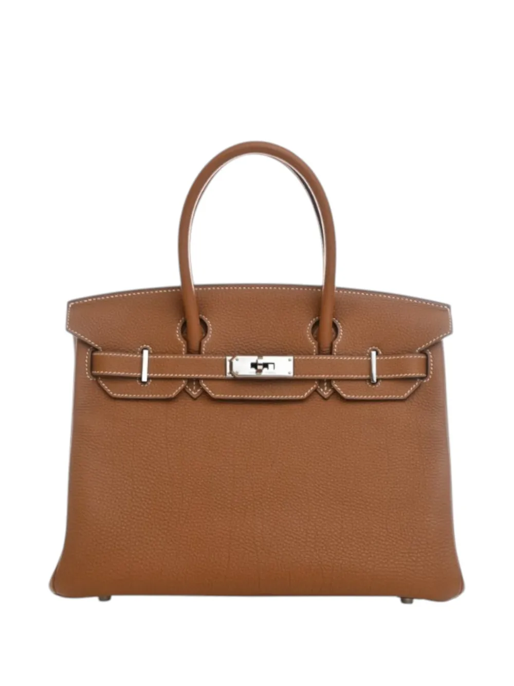 Hermès Pre-Owned 2010 Togo Birkin Retourne 30 handbag - Marrone
