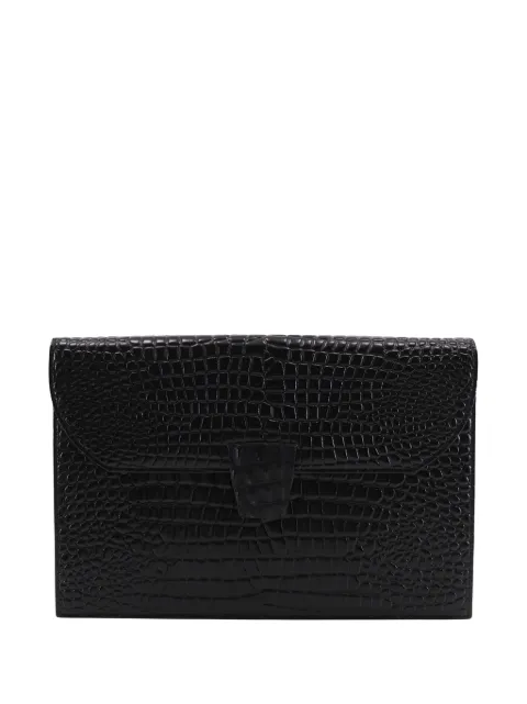 Saint Laurent Pre-Owned pochette à effet peau de crocodile (20e siècle)