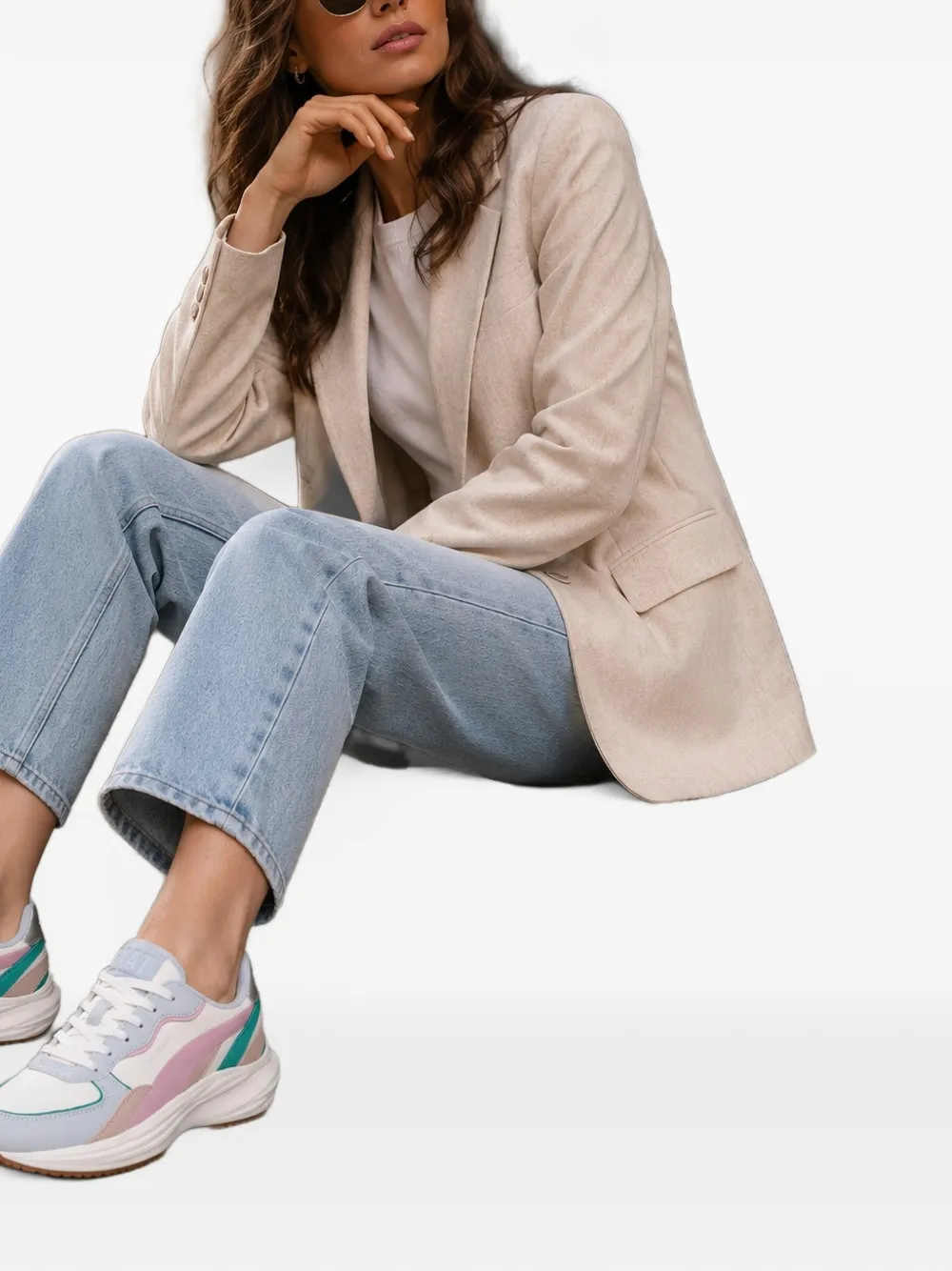 Kat Maconie Aura sneakers met logo-detail Wit