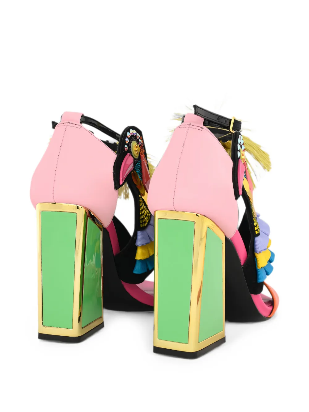 Kat Maconie Aya sandalen verfraaid met vogels Roze