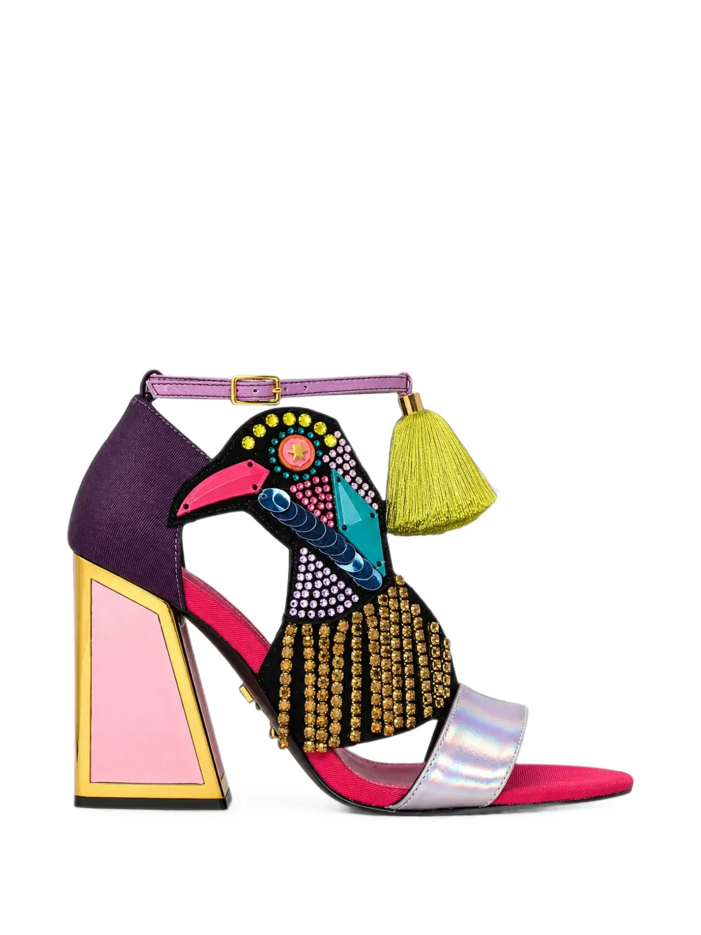 Kat Maconie Aya sandalen verfraaid met vogels Roze