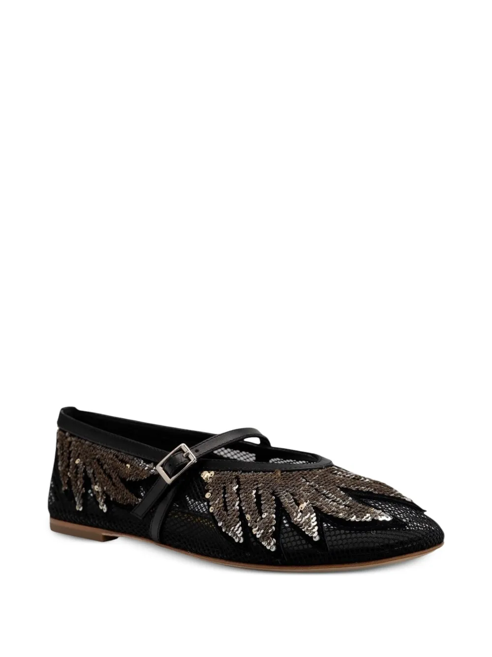Kat Maconie Joanna ballerina's verfraaid met pailletten Zwart