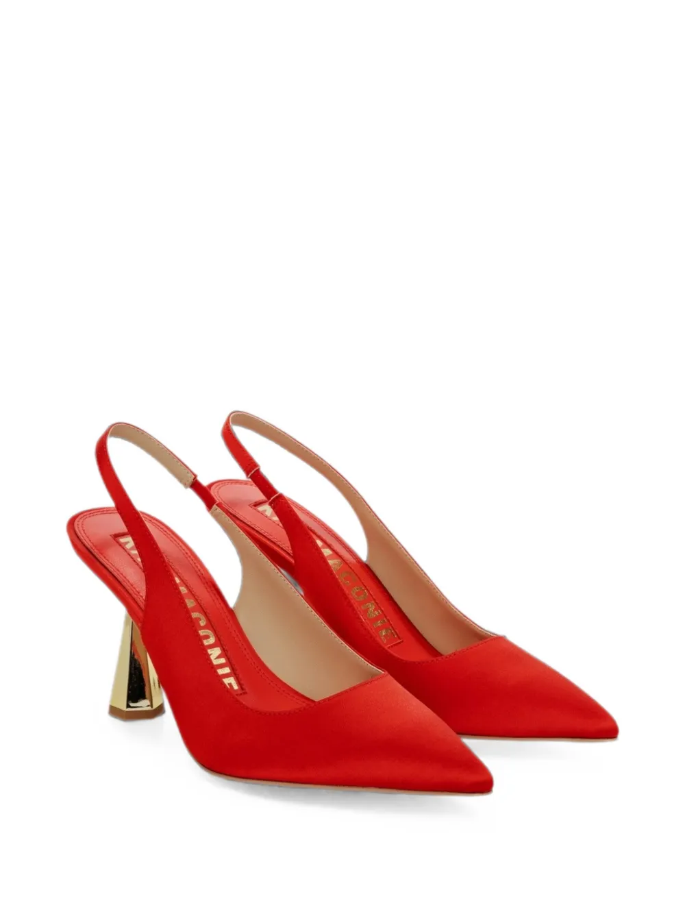 Kat Maconie Diana slingback pumps met puntige neus Rood