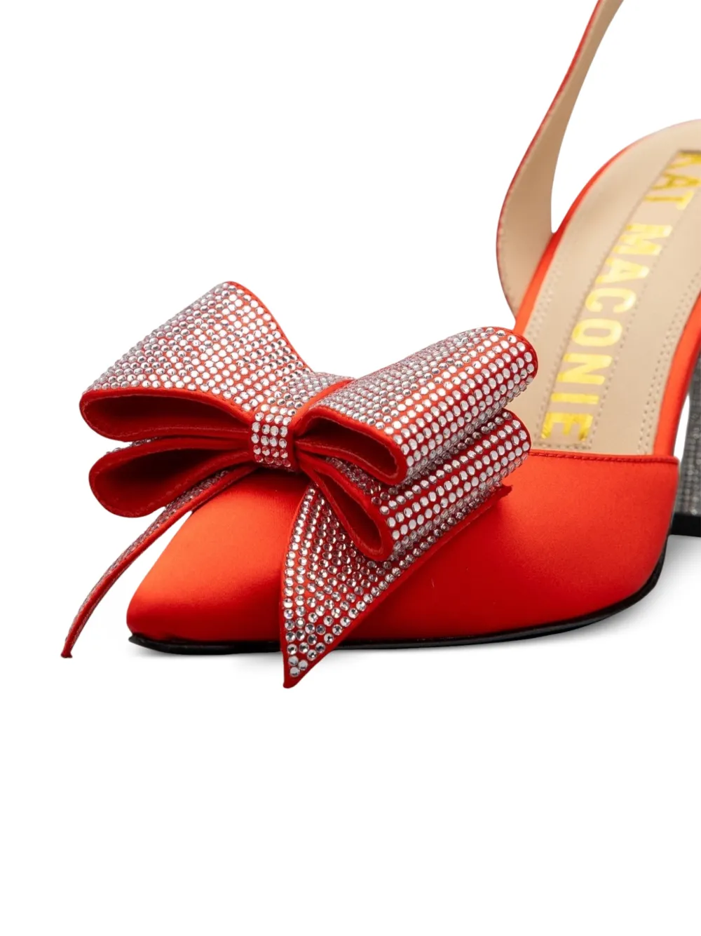 Kat Maconie Mahira pumps verfraaid met kristallen en strik-detail Rood
