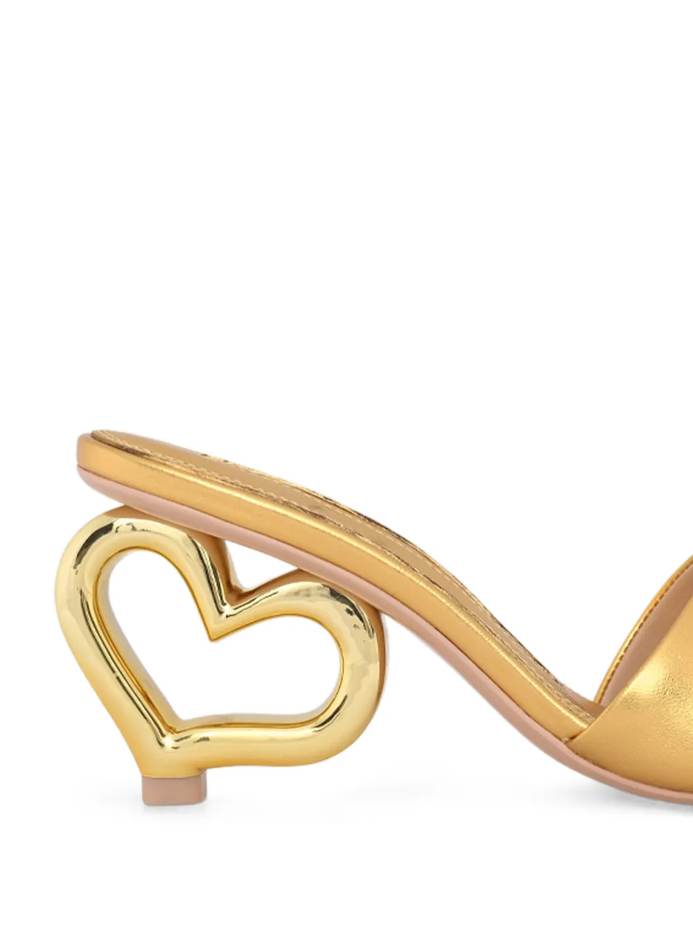 Kat Maconie Sandalen met hartvormige hak Goud