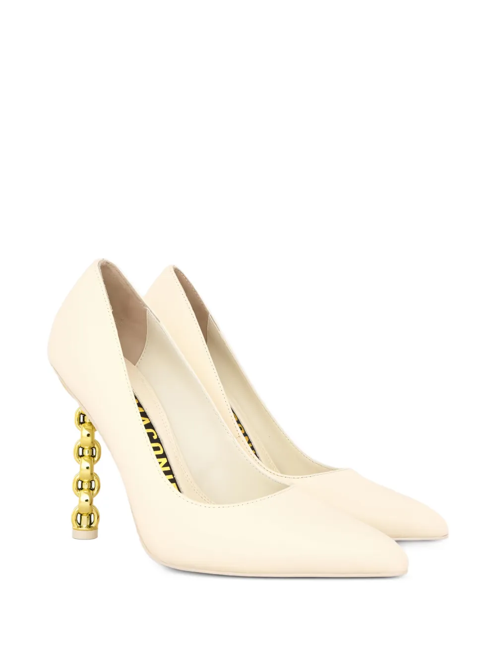 Kat Maconie Lydia chain-link heel pumps Wit