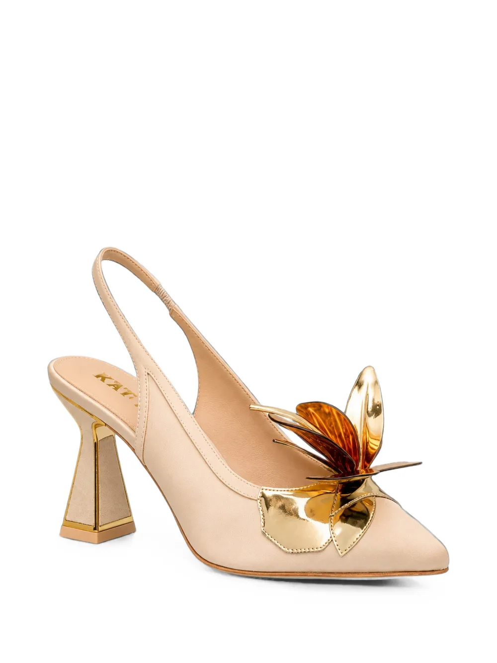Kat Maconie Tamannaah slingback pumps Beige