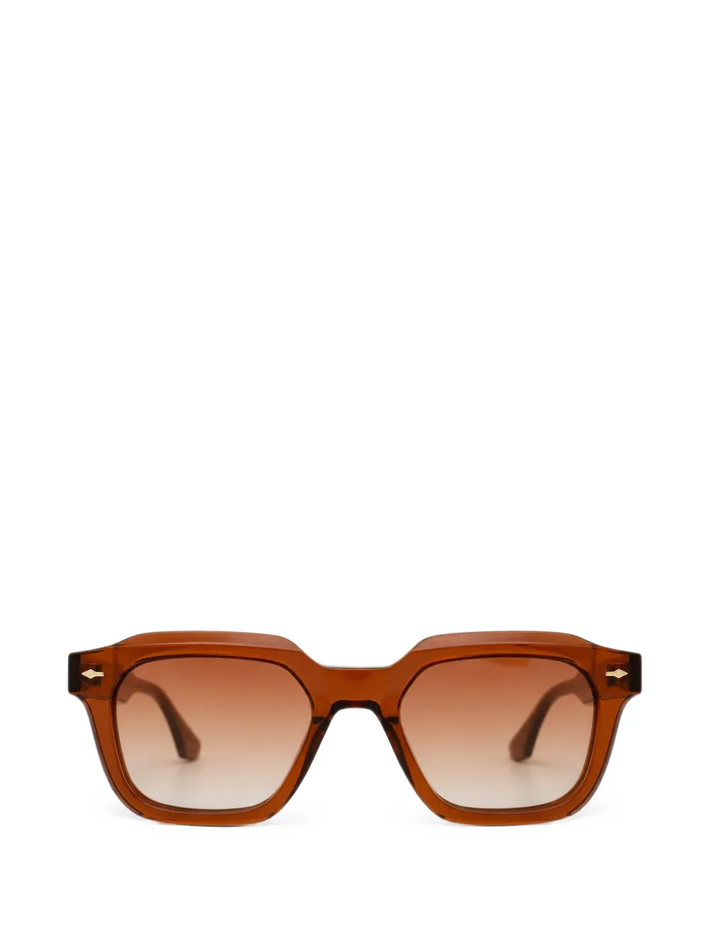 Kat Maconie Nova geometric-frame sunglasses - Marrone