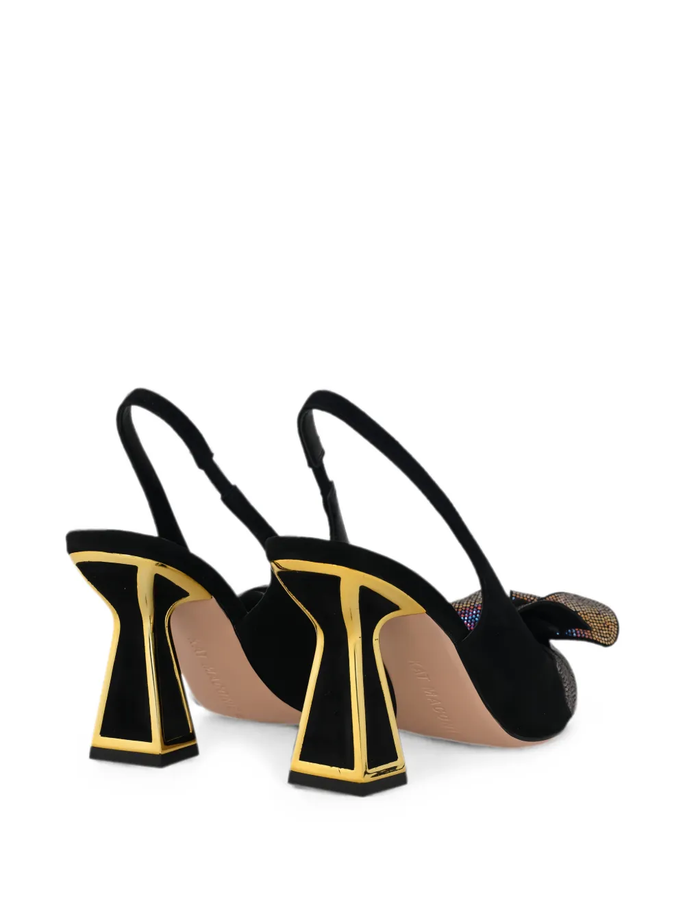 Kat Maconie Henni verfraaide slingback pumps Zwart