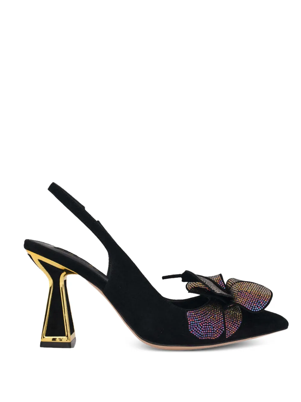 Kat Maconie Henni verfraaide slingback pumps Zwart