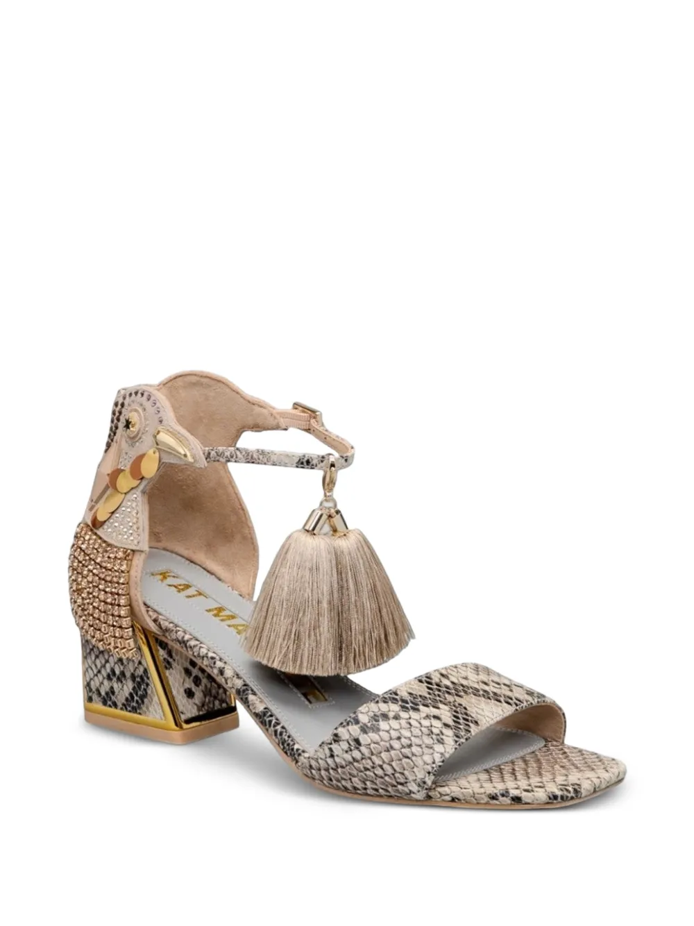 Kat Maconie Sandalen met kwastje Beige