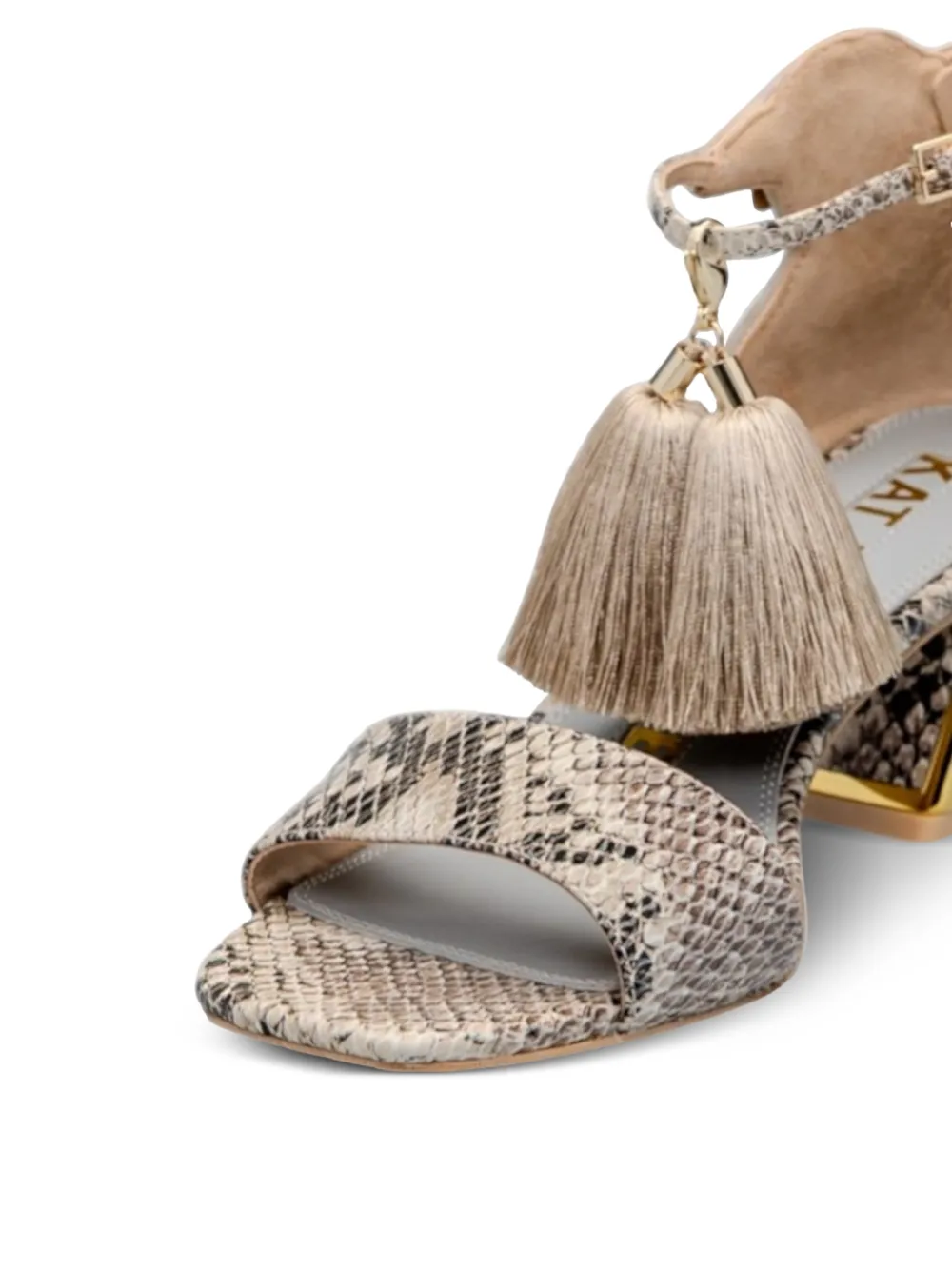 Kat Maconie Sandalen met kwastje Beige