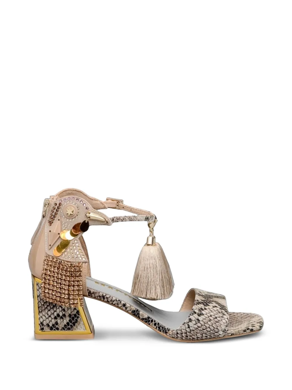 Kat Maconie Sandalen met kwastje Beige