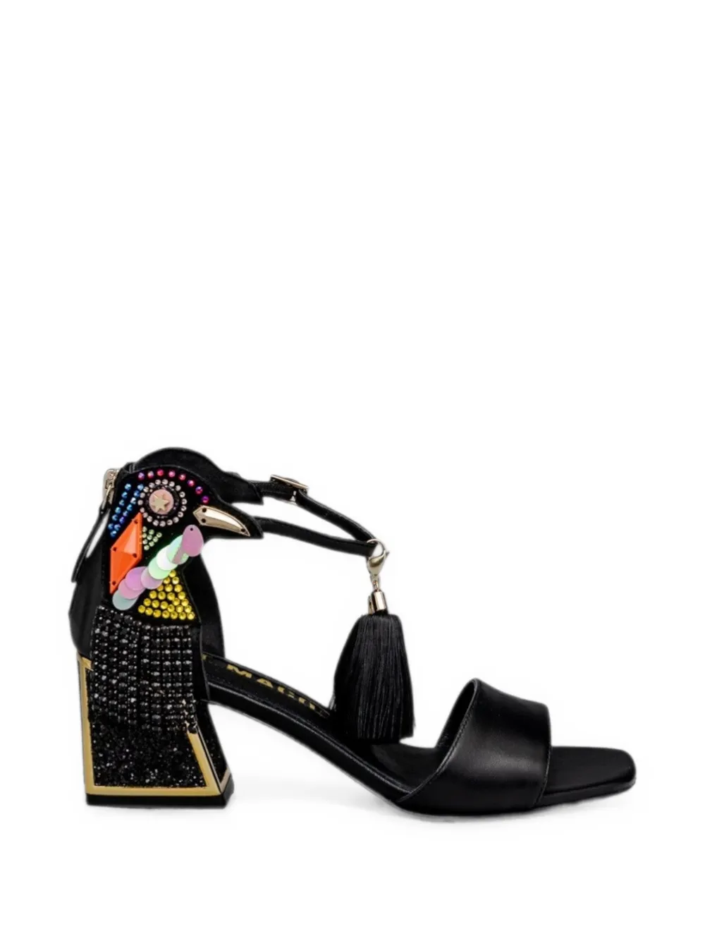 Kat Maconie Kay verfraaide sandalen Zwart