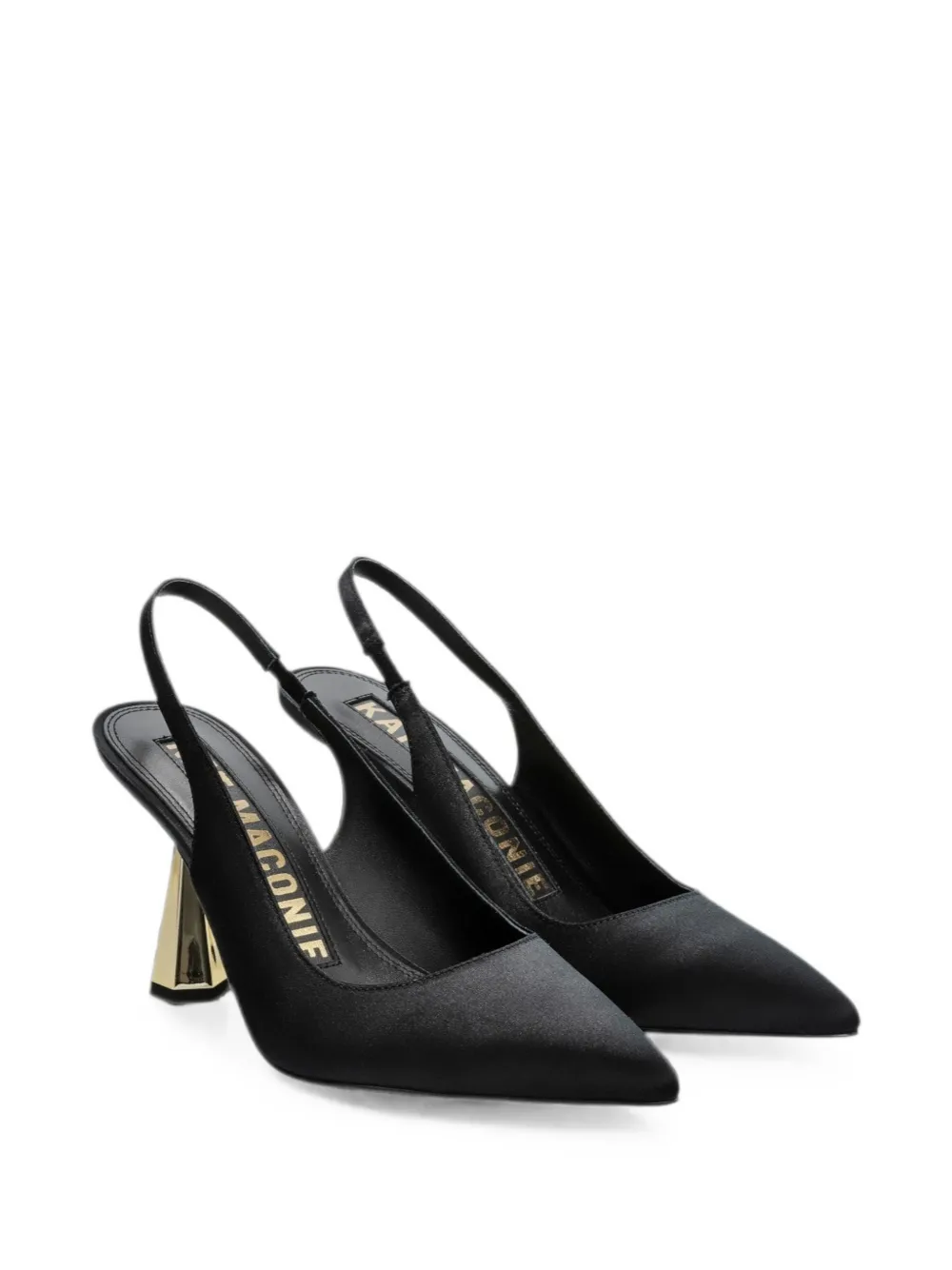 Kat Maconie Slingback pumps met puntige neus Zwart