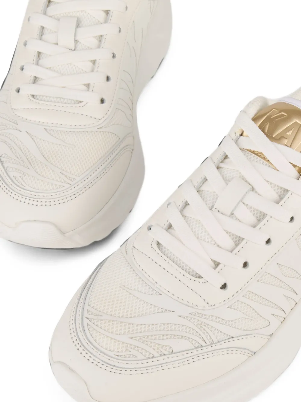 Kat Maconie Aria laser-cut chunky-sole sneakers Wit
