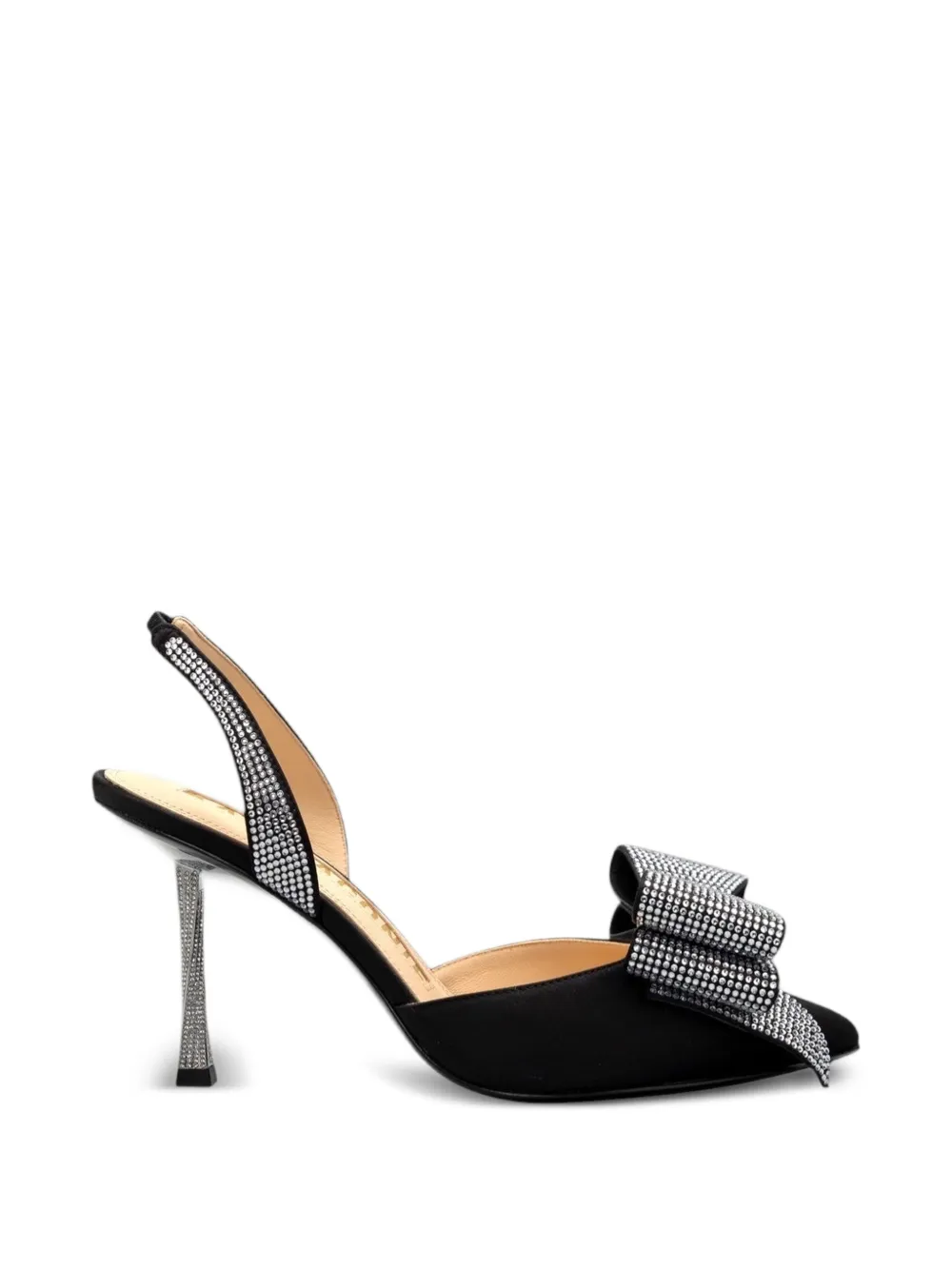 Kat Maconie Slingback pumps verfraaid met kristallen en strik Zwart
